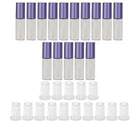 Brrnoo Tubes de Brillant à Lèvres Rechargeables Vides, Petits Récipients en Plastique de 1.2ml avec Bouchons en Caoutchouc pour Bricolage, Glaçage à Lèvres, Essais de Voyage