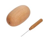 BRRNOO Œuf à Repriser, Outils de Couture en Bois en Forme D'œuf, Kit de Reprisage en Forme D'œuf, Outil de Bricolage au Crochet, pour Repriser des Chaussettes, des Vêtements, du Tricot