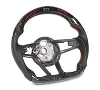 BRRNOO Volant en Fiber de Carbone forgé avec Lumières LED pour Performances d'ajustement 4S MK2 MK3 et