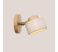 BRRSKBK Applique Murale en Pierre Naturelle réglable en marbre pour Salle de Bain, Lampe Murale Rustique câblée de Ferme, éclairage Mural Moderne du Milieu du siècle pour Chambre à Coucher, Salon, ch