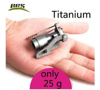 BrS-3000T titane Mini Camping brûleurs à gaz 25g une pièce cuisinière de poche en plein air randonnée pliant four de cuisson Portable BRS-3000T