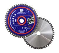 BRSCHNITT 2pcs Lame Scie Circulaire Métal 165mm x 20mm - Disque Coupe Métal 48T Arbor:20-15.875mm pour Acier Ferreux Tube D'acier