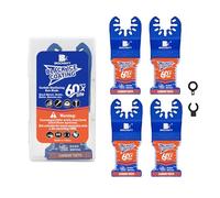 BRSCHNITT 8pcs 34MM Lame Outil Multifonction Oscillants Universelle Accessoires Kit, lames de scie pour bois avec clous, métal, plastique, cloisons sèches