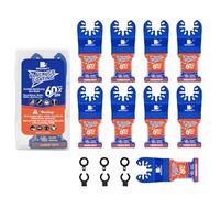 BRSCHNITT 9pcs 34MM Lame Outil Multifonction Oscillants Universelle Accessoires Kit, lames de scie pour bois avec clous, métal, plastique, cloisons sèches
