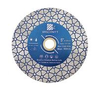BRSCHNITT Disque Diamant Carrelage 125mm - Double Face Coupe Meulage Lame Scie Diamant pour Porcelaine Céramique Marbre Granit Pierre Artificielle pour Meuleuse d'angle
