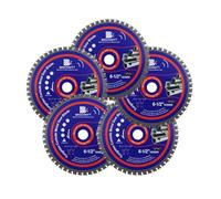 BRSCHNITT Lame Scie Circulaire Métal 165MM - 5 pièce Disque Coupe Métal pour fer, tube en fer, ferraille 48T Arbor : 20/15.875MM