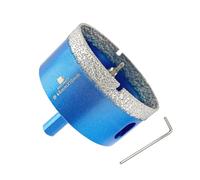 BRSCHNITT Mèche de carottage diamant à sec avec foret pilote - 5,8 cm - Scie cloche diamant pour carrelage en porcelaine, céramique, pierre, granit, marbre