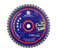 BRSCHNITT Scie Circulaire Métal 184mm - Disque Coupe Métal 48T Arbor:15.875mm pour Acier Ferreux Tube D'acier