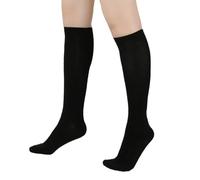 BRTNUP Chaussettes hautes rayées pour femmes et enfants, chaussettes de pom-pom girl à rayures, extensibles en coton mélangé décontracté, accessoires de bottes, chaussettes longues, chaussettes