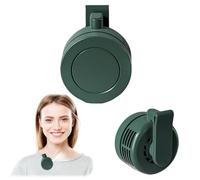 BRTNUP Mini ventilateur à clip, ventilateur portable silencieux sans pales avec clip de taille, 3 vitesses, rechargeable, mains libres, ventilateur de refroidissement pour vêtements, taille et cou