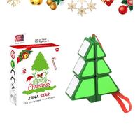 BRTNUP Porte-clés de Noël Mini Speed Cube Cube et Puzzle de Résolution de Problèmes Mini Cube Magique Original pour Enfants et Adultes