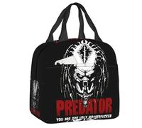 BRTOLIIAO Alien Predators Sac de déjeuner isolé d’horreur pour bandes dessinées de science-fiction Refroidissement portable Nourriture thermique Boîte à déjeuner Enfants École