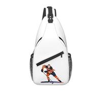 BRTOLIIAO Connor McDavid 97 Pour les fans des Oilers d’Edmonton Sac de poitrine pour hommes Sac bandoulière Sac de poitrine Sac de voyage Randonnée Sac à bandoulière