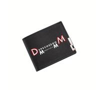 BRTOLIIAO Depeche Mode Logo du groupe Memento Mori Portefeuille Homme Impression Simple Moderne Élégant Entreprise Noël du Petit Père L