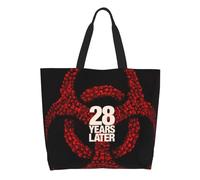 BRTOLIIAO Personnalisé 28 ANS PLUS TARD SACS DE COURSES EN TOILE pour femmes Porte-à-porter grande capacité Sacs fourre-tout pour les acheteurs