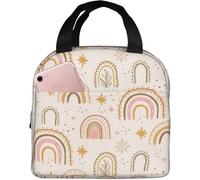 BRTOLIIAO Sac à lunch isolant en forme de grenouille verte et champignons réutilisable boîte à lunch réfrigérante thermique