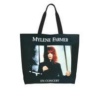 BRTOLIIAO Sac de courses réutilisable en Mylène Farmer, sac fourre-tout en toile pour femmes, sacs d’achat à la française lavable Singer Sac d’achat