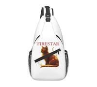BRTOLIIAO Sac poitrine Firestar Sac à dos bandoulière Sac bandoulière Sac poitrine de voyage Randonnée Sac à bandoulière