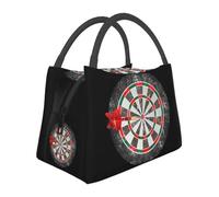 BRTOLIIAO Sacs à lunch de fléchettes vintage personnalisés pour hommes, refroidisseurs chauds isolés pour femmes, boîte à lunch isolée pour le travail, pinic ou voyage