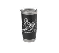 Bruant Linéaire Observateur d'Oiseaux Gobelet isotherme en acier inoxydable double paroi