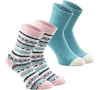 BRUBAKER 2 paires de chaussettes 'Cashmere Touch' rose menthe Gr. 39 - 42
