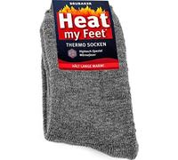 Brubaker 2 paires de chaussettes thermiques unisexes Heat my Feet Gris taille 39-42