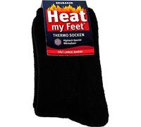 Brubaker 2 paires de chaussettes thermiques unisexes Heat my Feet Noir taille 39-42
