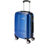 BRUBAKER Bagage à Main New York - Valise avec Serrure à Combinaison, 4 roulettes et Poignées Confortables - 37 x 56 x 24.5 cm Trolley ABS - Malette Rigide à Roues (M - Bleu Foncé)