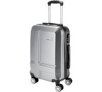 BRUBAKER Bagage à Main New York - Valise avec Serrure à Combinaison, 4 roulettes et Poignées Confortables - 37 x 56 x 24.5 cm Trolley ABS - Malette Rigide à Roues (M - Gris)