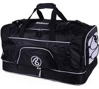 BRUBAKER 'Big Base' sac de sport XXL 90 L avec grand compartiment humide en fond de sac + compartiment à chaussures , Noir