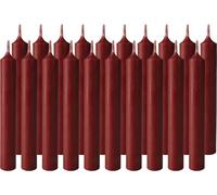 BRUBAKER Bougies d'anniversaire 9,5 cm - Petites bougies pointues pour anniversaire - Bougies décoratives de fête - Bougies bâton Bougies chandelier, rouge foncé, 100 bougies