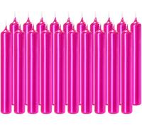 BRUBAKER Bougies d'anniversaire 9,5 cm - Petites bougies pointues pour anniversaire - Bougies décoratives de fête - Bougies bâton Bougies chandelier, Rose, 20 bougies