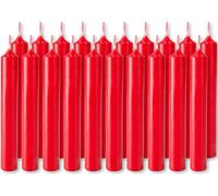 BRUBAKER Bougies d'anniversaire 9,5 cm - Petites bougies pointues pour anniversaire - Bougies décoratives de fête - Bougies bâton Bougies chandelier, rouge, 100 bougies