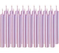 BRUBAKER Bougies d'anniversaire 9,5 cm - Petites bougies pointues pour anniversaire - Bougies décoratives de fête - Bougies sur tige Bougies chandelier, lilas, 100 bougies