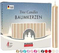 BRUBAKER Bougies de Noël en Cire - Idéales pour Sapin & Pyramide de Noël