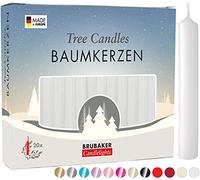 BRUBAKER Bougies de Noël en Cire - Idéales pour Sapin & Pyramide de Noël