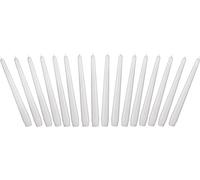 BRUBAKER Bougies Pointues 24 cm pour Bougeoirs et Chandeliers - 16 pièces - Longues Bougies Décoratives Anti-Goutte à Longue Durée de Combustion - Set de Bougies Blanc