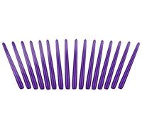 BRUBAKER Bougies Pointues 24 cm pour Bougeoirs et Chandeliers - 16 pièces - Longues Bougies Décoratives Anti-Goutte à Longue Durée de Combustion - Set de Bougies Violet