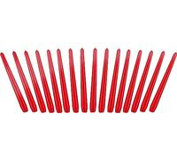 BRUBAKER Bougies Pointues 24 cm pour Bougeoirs et Chandeliers - 16 pièces - Longues Bougies Décoratives Anti-Goutte à Longue Durée de Combustion - Set de Bougies Rouge