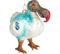 BRUBAKER Boule de Noël Dodo en verre - Peinte à la main - Décorations de Noël Drôle - Oiseau Boule de Noël Figure Décoration de Noël Pendentif