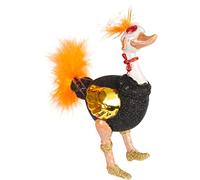 BRUBAKER Boule de Noël en Verre - Travail Manuel Beaucoup de Motifs Amusants - Décorations de Noël - Personnages Drôle Pendentifs - Autruche