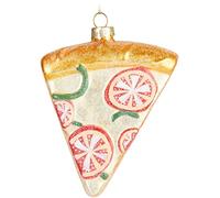 BRUBAKER Boule de Noël en Verre - Travail Manuel Beaucoup de Motifs Amusants - Décorations de Noël - Personnages Drôle Pendentifs - Pizza