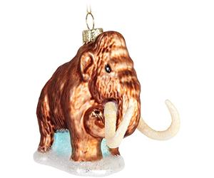 BRUBAKER Boule de Noël en Verre - Travail Manuel Beaucoup de Motifs Amusants - Décorations de Noël - Personnages Drôle Pendentifs - Mammouth