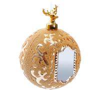 BRUBAKER Boule de Noël Premium - Royal Deer - Boule d'arbre de 10 cm avec Miroir, Motif Or, Perles et Cerf Figure en Porcelaine - Fait à la Main - Boule d'arbre de Noël en Verre