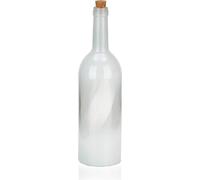 BRUBAKER Bouteille lumineuse avec plumes et 10 lumières LED 32 cm de hauteur