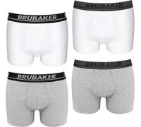 Brubaker Boxers Hommes Rétro - Lot de 4 boxers rétro - Hipster Boxer avec ceinture élastique Confortable et respirant sans ouverture - Sous-vêtements pour hommes en coton et Lycra®