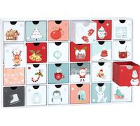 BRUBAKER Calendrier de l'Avent à remplir - Sweet Chistmas 2024 - Calendrier de Noël DIY 24 portes pour bons d'achat et friandises - 39 cm - Carton
