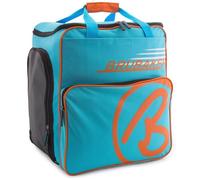 BRUBAKER Carver Champion - Sac à chaussures de ski spacieux Bleu/Orange avec compartiment casque