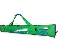 BRUBAKER Carver Champion Sac à skis 190 cm pour 1 paire de skis et bâtons Vert Bleu