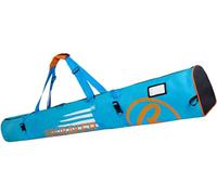 Brubaker Carver Champion Sac de Ski rembourré pour 1 Paire de bâtons de Ski et bâtons Bleu Orange 170 x 34 x 34 cm